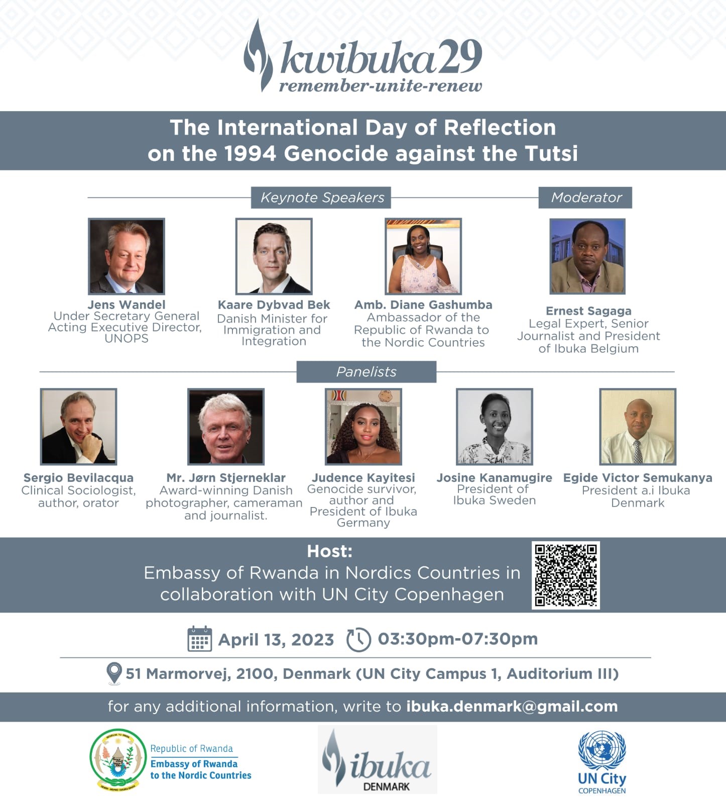 Kwibuka 29 Ibuka Denmark 2023
